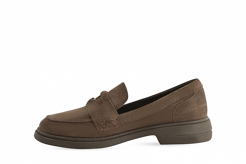 Лофери жіночі коричневі з натуральної замші (008431) Лофери жіночі коричневі з натуральної замші (008431)