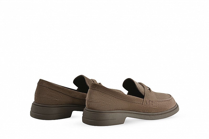 Лофери жіночі коричневі з натуральної замші (008431) Лофери жіночі коричневі з натуральної замші (008431)