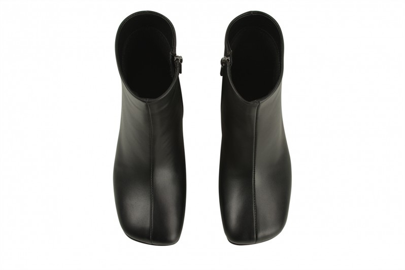 Черевики жіночі чорні з натуральної шкіри (008495)