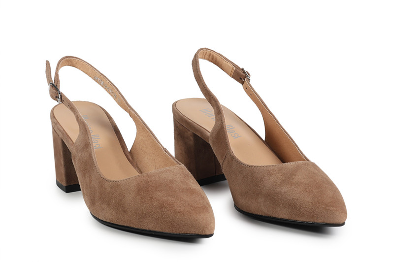 Туфлі жіночі бежеві з натуральної замши (008920)