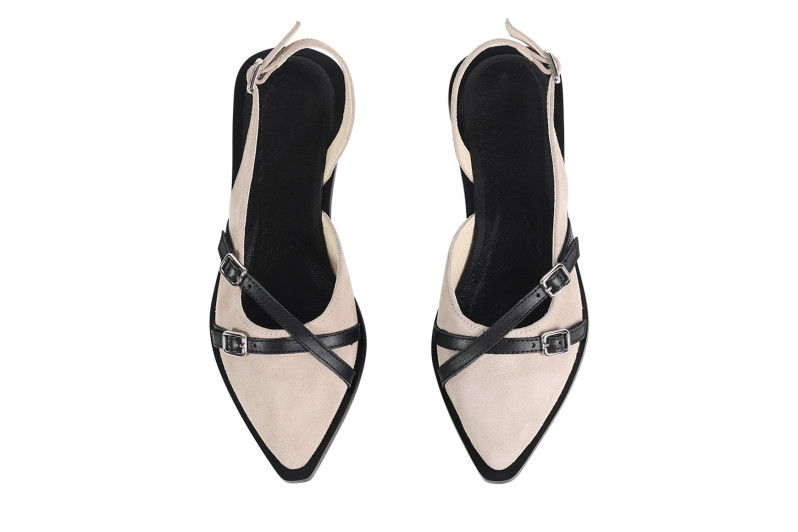 Туфлі жіночі бежеві з натуральної замши (008912)