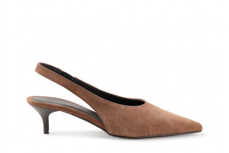 Туфлі жіночі коричневі з натуральної замши (009081)
