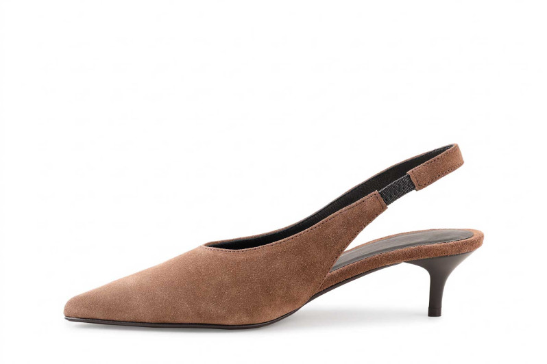 Туфлі жіночі коричневі з натуральної замши (009081)