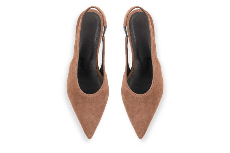 Туфлі жіночі коричневі з натуральної замши (009081)