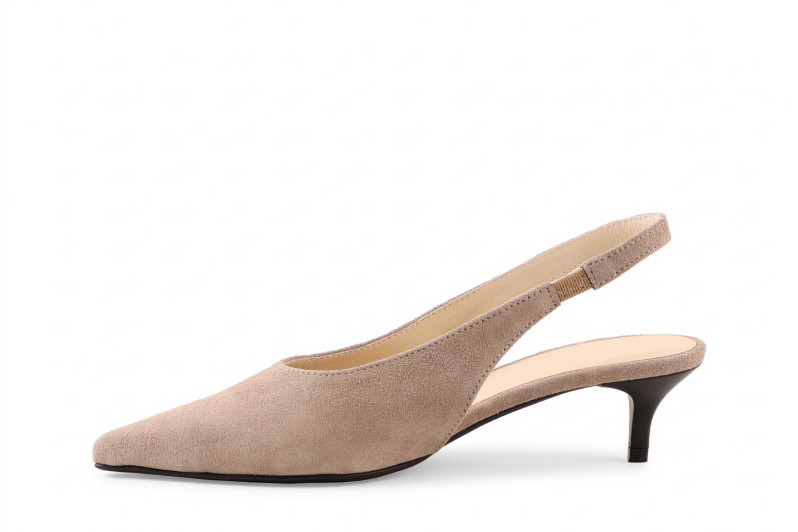 Туфлі жіночі бежеві з натуральної замши (009085)