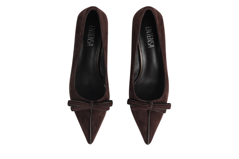 Туфлі жіночі коричневі з натуральної замши (008773)