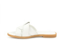 Шльопанці жіночі білі з натуральної шкіри (008967)