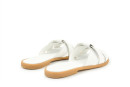 Шльопанці жіночі білі з натуральної шкіри (008967)