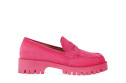 Лофери жіночі малинові (007367)
