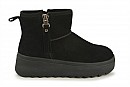 Уггі жіночі чорні з натуральної замши (008519)