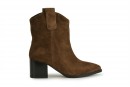 Козаки жіночі коричневі з натуральної замші (008690)