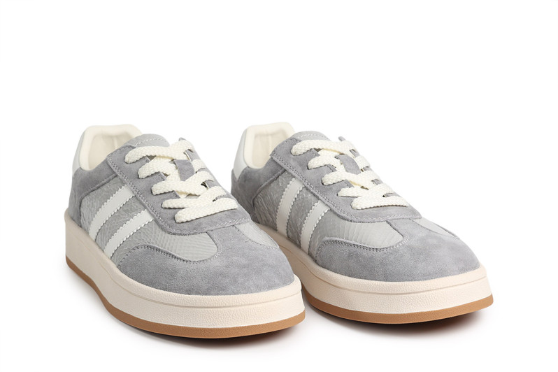 Кеди жіночі сірі з нубуку (008785)