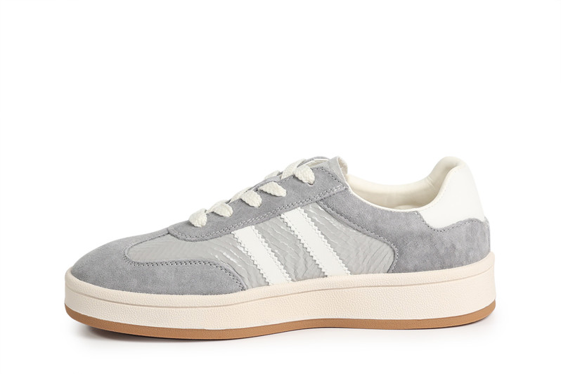 Кеди жіночі сірі з нубуку (008785)