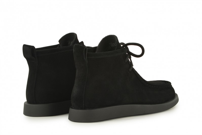 Черевики жіночі чорні з натуральної замші (008470)