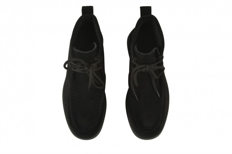 Черевики жіночі чорні з натуральної замші (008470)