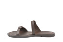 Шльопанці жіночі коричневі з натуральної шкіри (008956)