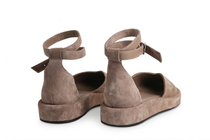 Туфлі жіночі коричневі з натуральної замши (008935)