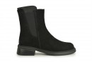 Черевики жіночі чорні з натуральної замші (008513)
