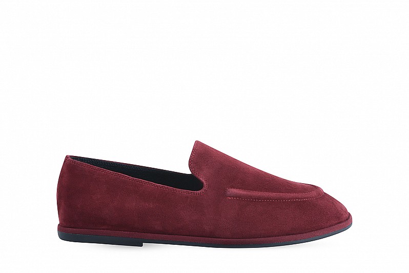 Лофери жіночі бордові з натуральної замші (008439) Лофери жіночі бордові з натуральної замші (008439)