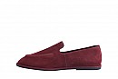 Лофери жіночі бордові з натуральної замші (008439)
