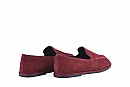 Лофери жіночі бордові з натуральної замші (008439)