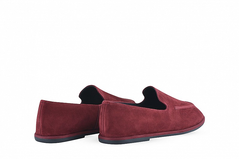 Лофери жіночі бордові з натуральної замші (008439) Лофери жіночі бордові з натуральної замші (008439)