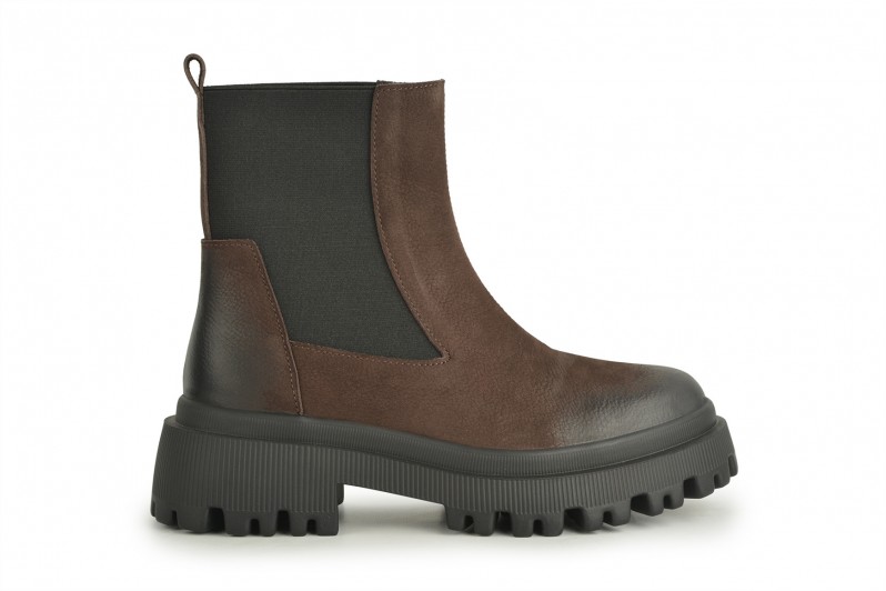 Черевики жіночі коричневі з нубуку (008668) Черевики жіночі коричневі з нубуку (008668)