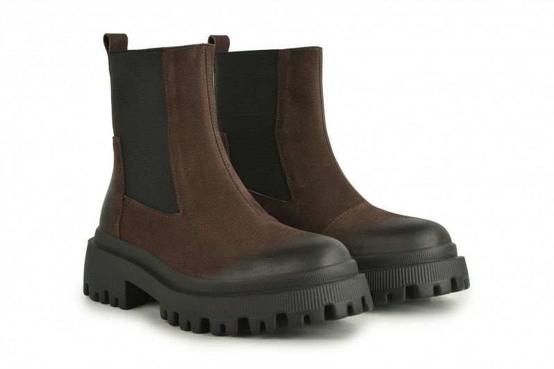 Черевики жіночі коричневі з нубуку (008668) Черевики жіночі коричневі з нубуку (008668)