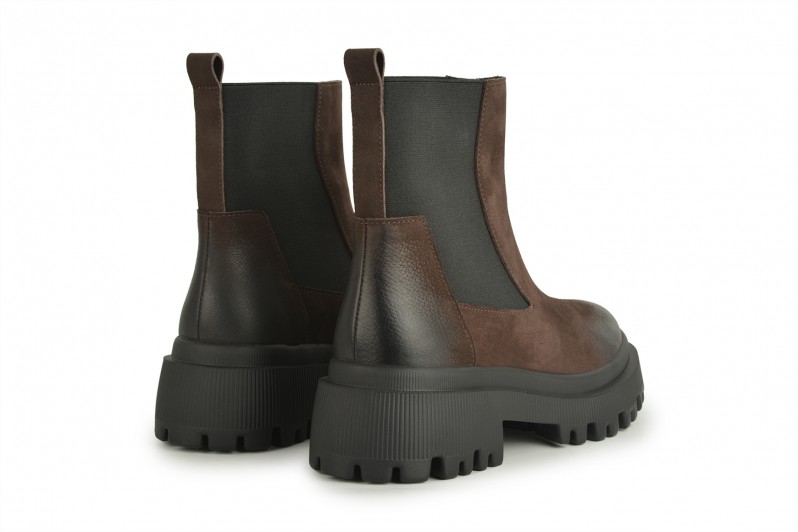 Черевики жіночі коричневі з нубуку (008668) Черевики жіночі коричневі з нубуку (008668)