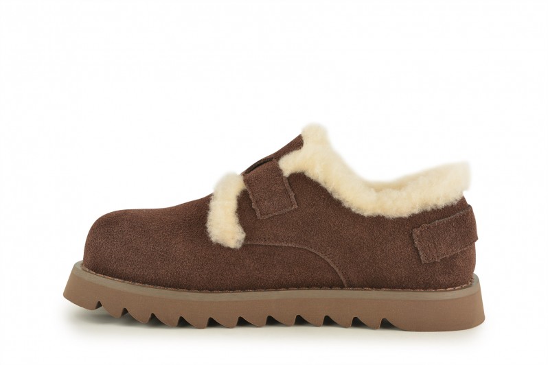 Туфлі жіночі коричневі з натуральної замши (008518)