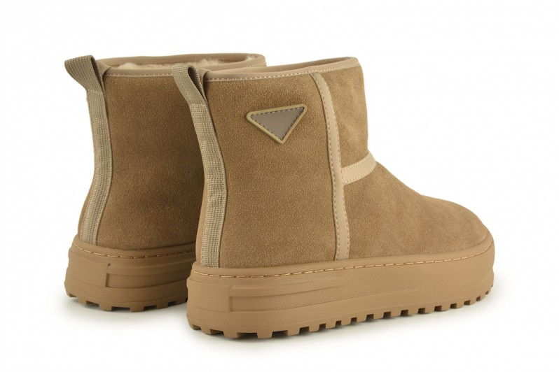 Уггі жіночі бежеві з натуральної замши (008551)