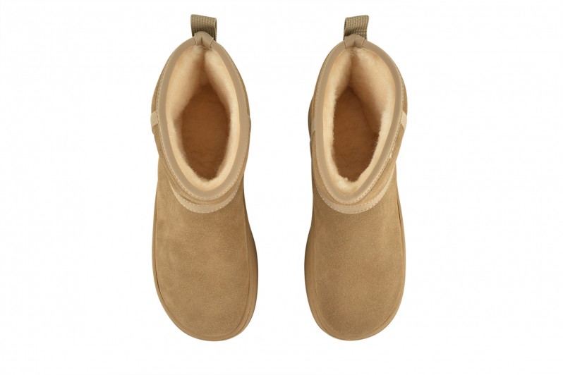 Уггі жіночі бежеві з натуральної замши (008551)