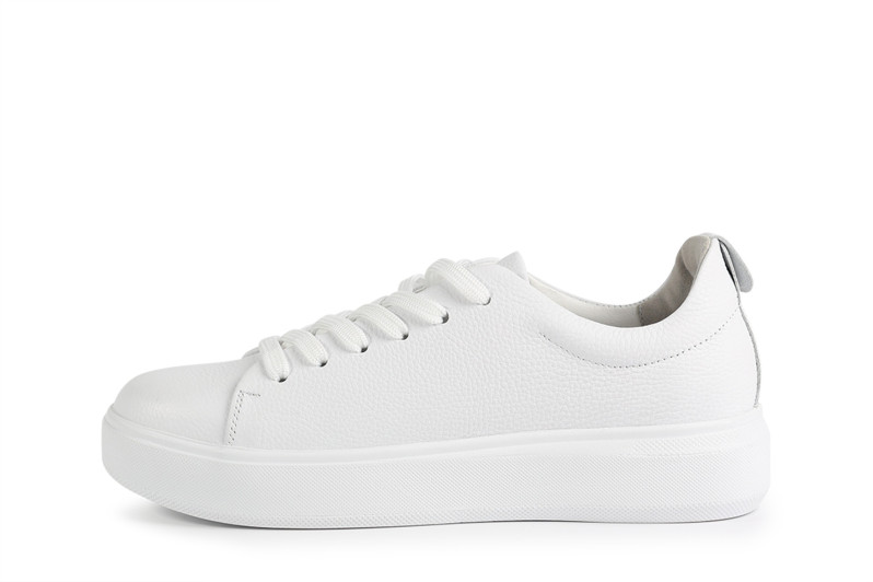 Кеди жіночі білі з натуральної шкіри (008832)