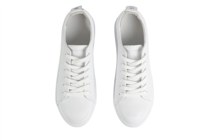 Кеди жіночі білі з натуральної шкіри (008832)