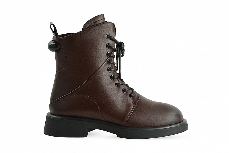 Черевики жіночі коричневі з натуральної шкіри (008525) Черевики жіночі коричневі з натуральної шкіри (008525)