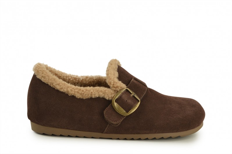 Лофери жіночі коричневі з натуральної замші (008585)