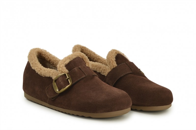 Лофери жіночі коричневі з натуральної замші (008585)