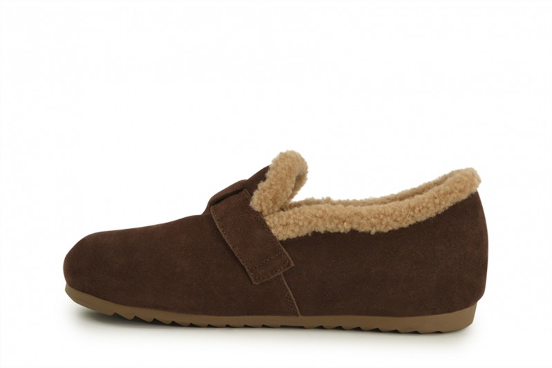 Лофери жіночі коричневі з натуральної замші (008585)