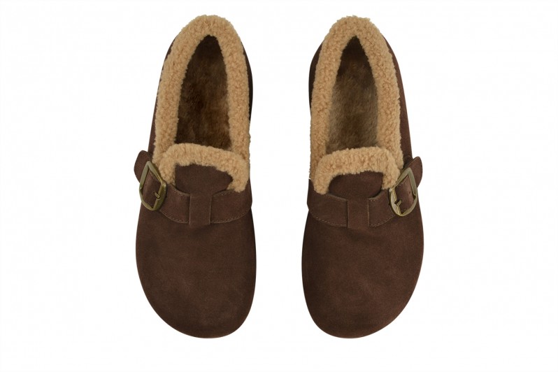 Лофери жіночі коричневі з натуральної замші (008585)