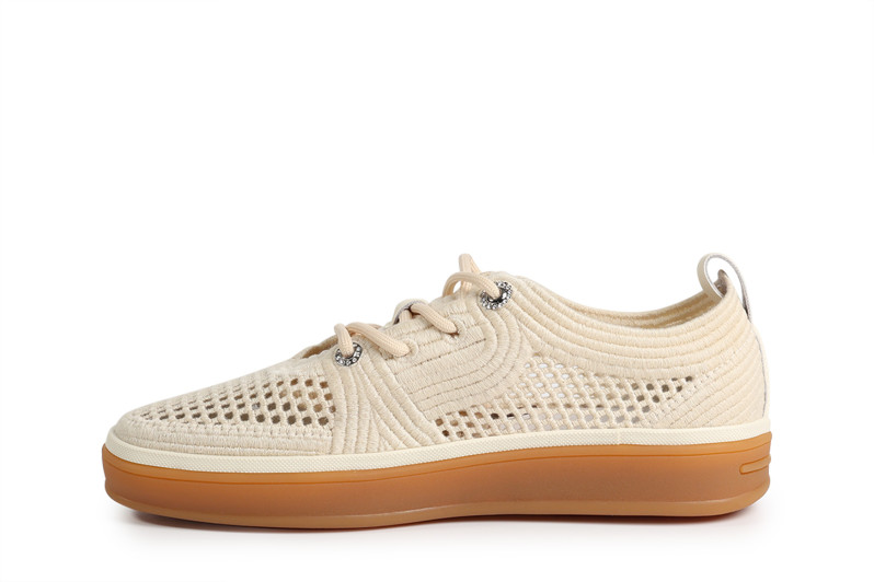 Кеди жіночі бежеві з текстилю (008866)