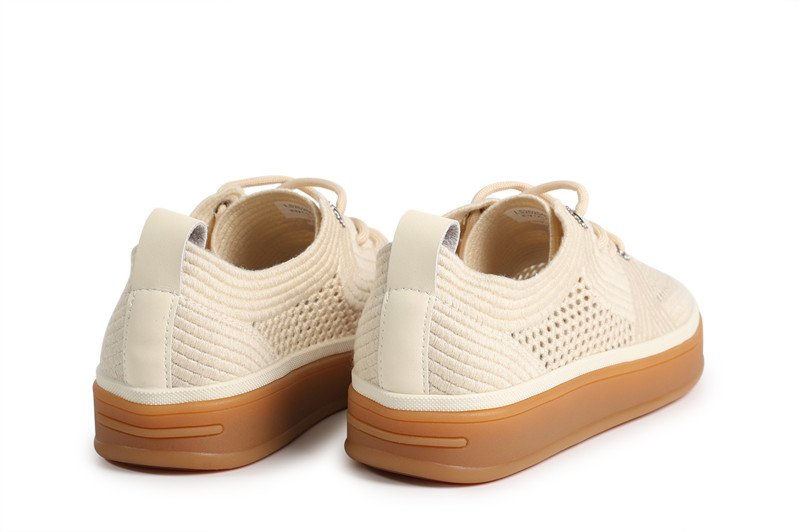 Кеди жіночі бежеві з текстилю (008866)