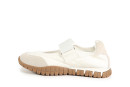 Кросівки жіночі білі з натуральної замші, текстилю (008814)