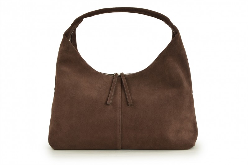 Сумка жіноча коричнева з натуральної замши (008820)