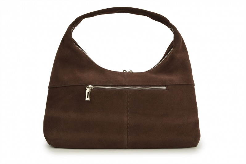Сумка жіноча коричнева з натуральної замши (008820)