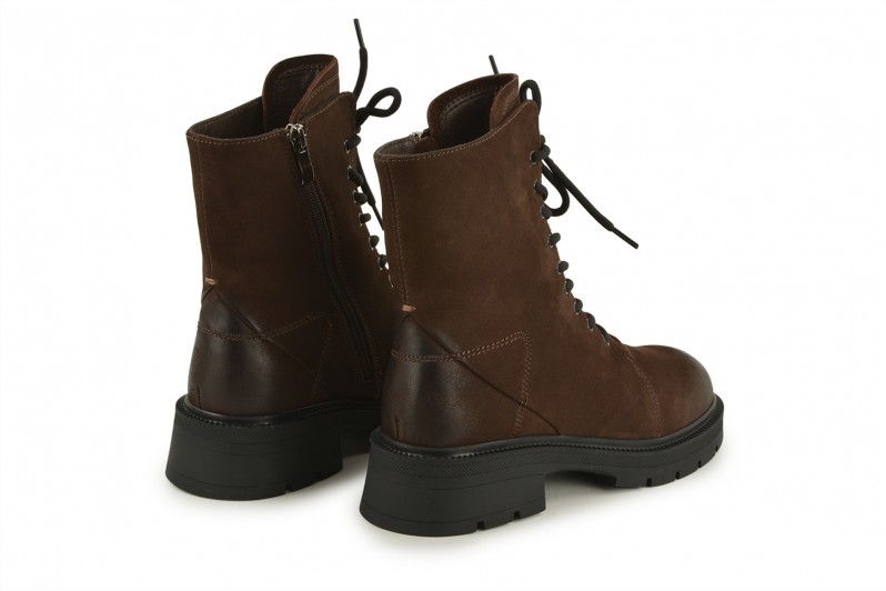 Черевики жіночі коричневі з натуральної замші (008564)