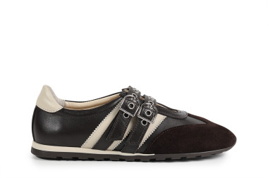 Кросівки жіночі коричневі (008914)