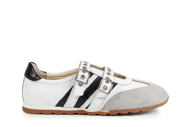 Кросівки жіночі білі з натуральної шкіри, натуральної замши (008913)