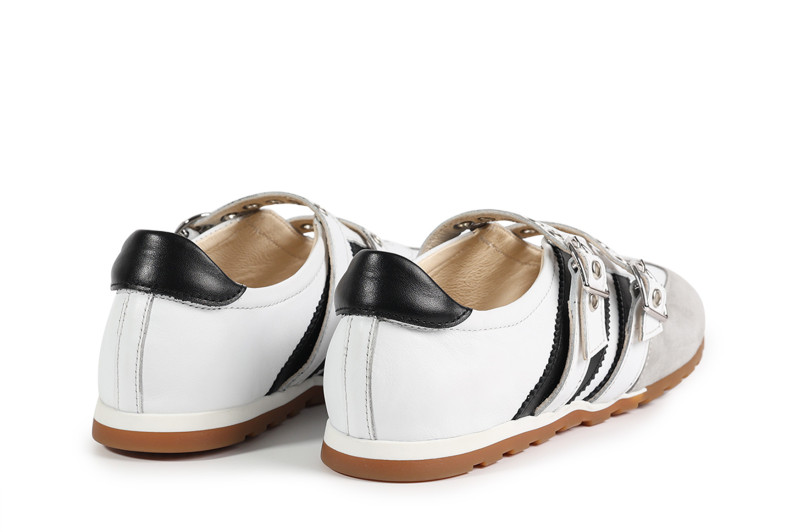 Кросівки жіночі білі з натуральної шкіри, натуральної замши (008913)