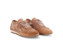 Кросівки жіночі руді з натуральної замші, текстилю (008993)