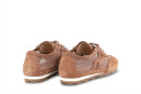 Кросівки жіночі руді з натуральної замші, текстилю (008993)